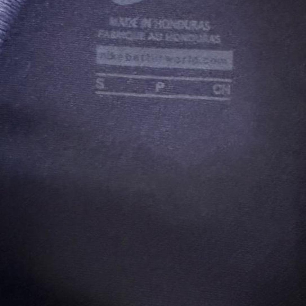 Nike Team Dri-FIT Shirt youth Small Navy Short Sleeve Athletic Training Jersey - Picture 3 of 3